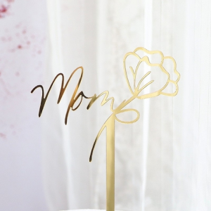Set 10 mica Mom và bông hoa -VÀNG