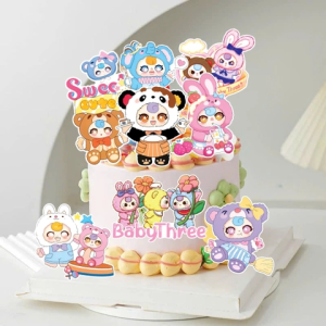 Combo 2 set giấy - Baby three mẫu mới (uống trà sữa)9689.