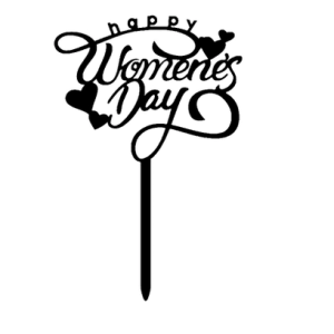 Set 10 mica Women's day mẫu 2-ĐEN