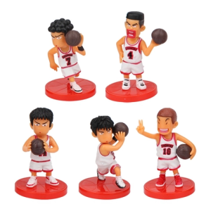 Set 5 cầu thủ bóng rổ nhựa (màu trắng)