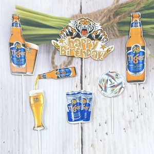 Set giấy bia TIGER HD (chữ HPBD nhũ)