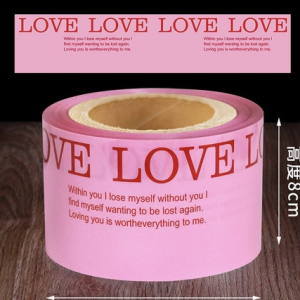 Thành bánh chữ LOVE hồng (8cm x 1kg)