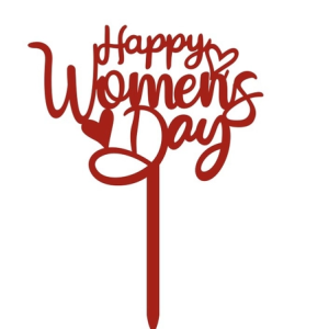 Set 10 mica Women's day mẫu 1-ĐỎ