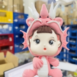 Tượng đất nặn - rồng chibi HỒNG.