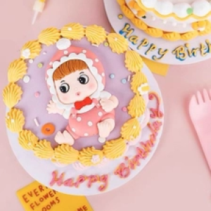 Tượng silicon-Bé gái BABY HỒNG