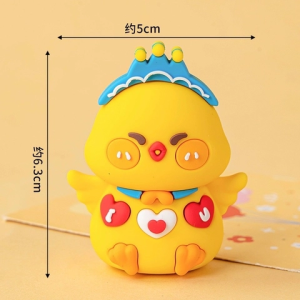 Tượng silicon-gà con màu vàng