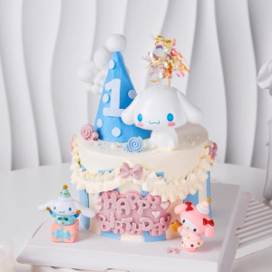 Tượng chó nhựa Cinnamoroll (trắng).