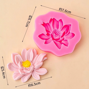 Khuôn silicon-Hoa sen (mẫu 2)