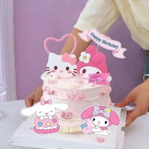 Combo 2 set giấy-mix kuromi, melody, chó pacha, chó Cinnamoroll.