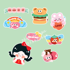 Combo 2 set giấy - bé GÁI kute + Hamburge +xinh gái nhất.