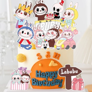 Combo 2 set giấy-LABUBU mẫu 4- có labubu đội vương miện).