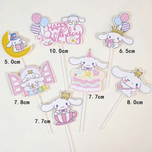 Combo 2 set giấy chó Cinnamon HPBD -MÀU HỒNG.