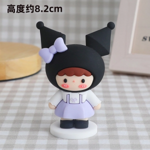 Tượng em bé mèo Kuromi (nhựa đẹp).