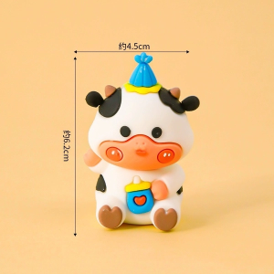 Tượng silicon - bò ôm bình sữa