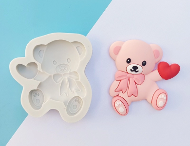 Bộ 4 khuôn silicon gấu tình tình yêu