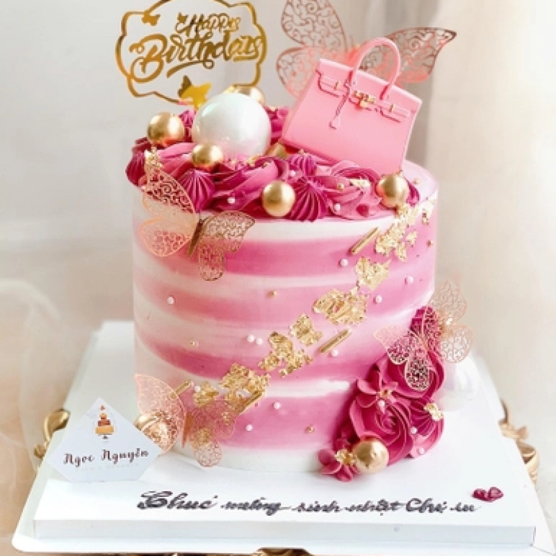 Set 10 mica HPBD gắn vương miện -VÀNG