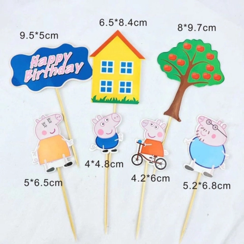CAM-10 Set cắm gia đình heo peppa (XẢ KHO).