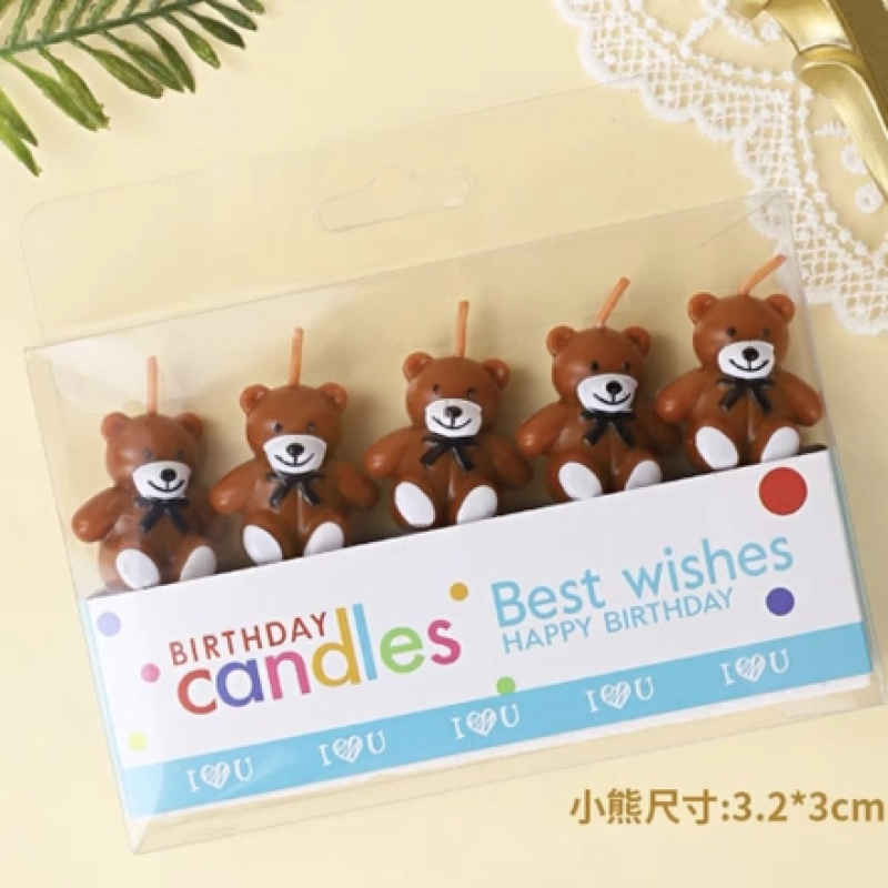 VỈ 5 nến hình gấu nâu