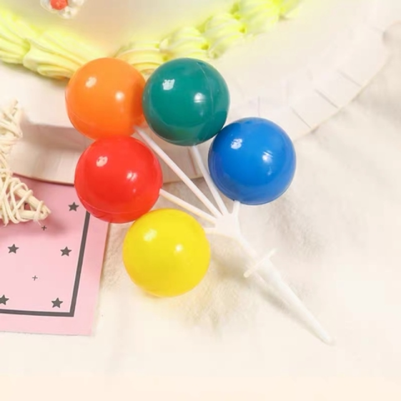 CAM-Chùm 5 bóng nhựa sắc màu