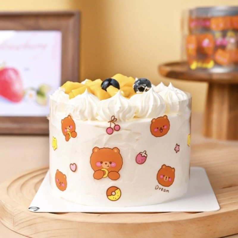 Thành bánh 8cm-GẤU nâu dream